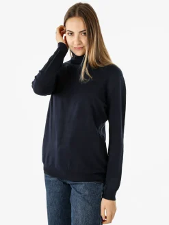 Solada Maglia dolcevita da donna - blu scuro