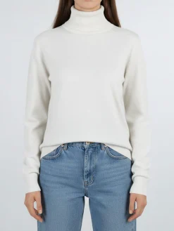 Solada Maglia dolcevita da donna - bianco