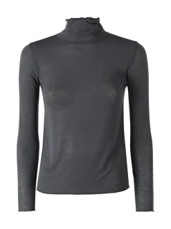 Solada Maglia dolcevita da donna in misto cashmere a maniche lunghe - grigio