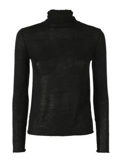 Solada Maglia dolcevita da donna in misto cashmere a maniche lunghe - bordeaux