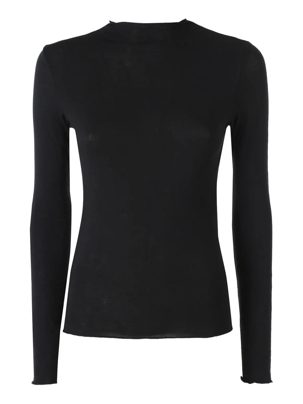 Solada Maglia donna accollata a maniche lunghe - nero