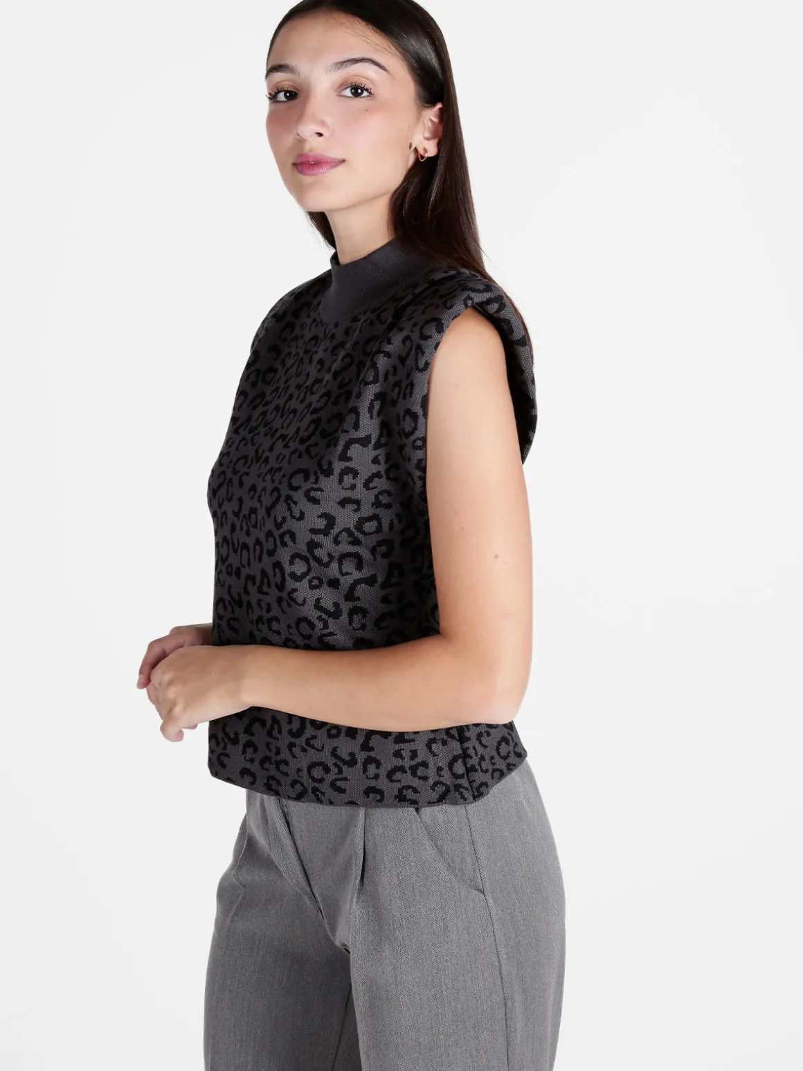 Solada Maglia donna a lupetto senza maniche
