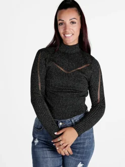 Solada Maglia donna a lupetto in lurex