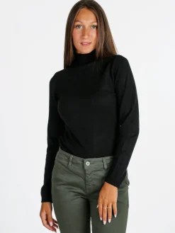 Solada Maglia donna a lupetto - nero