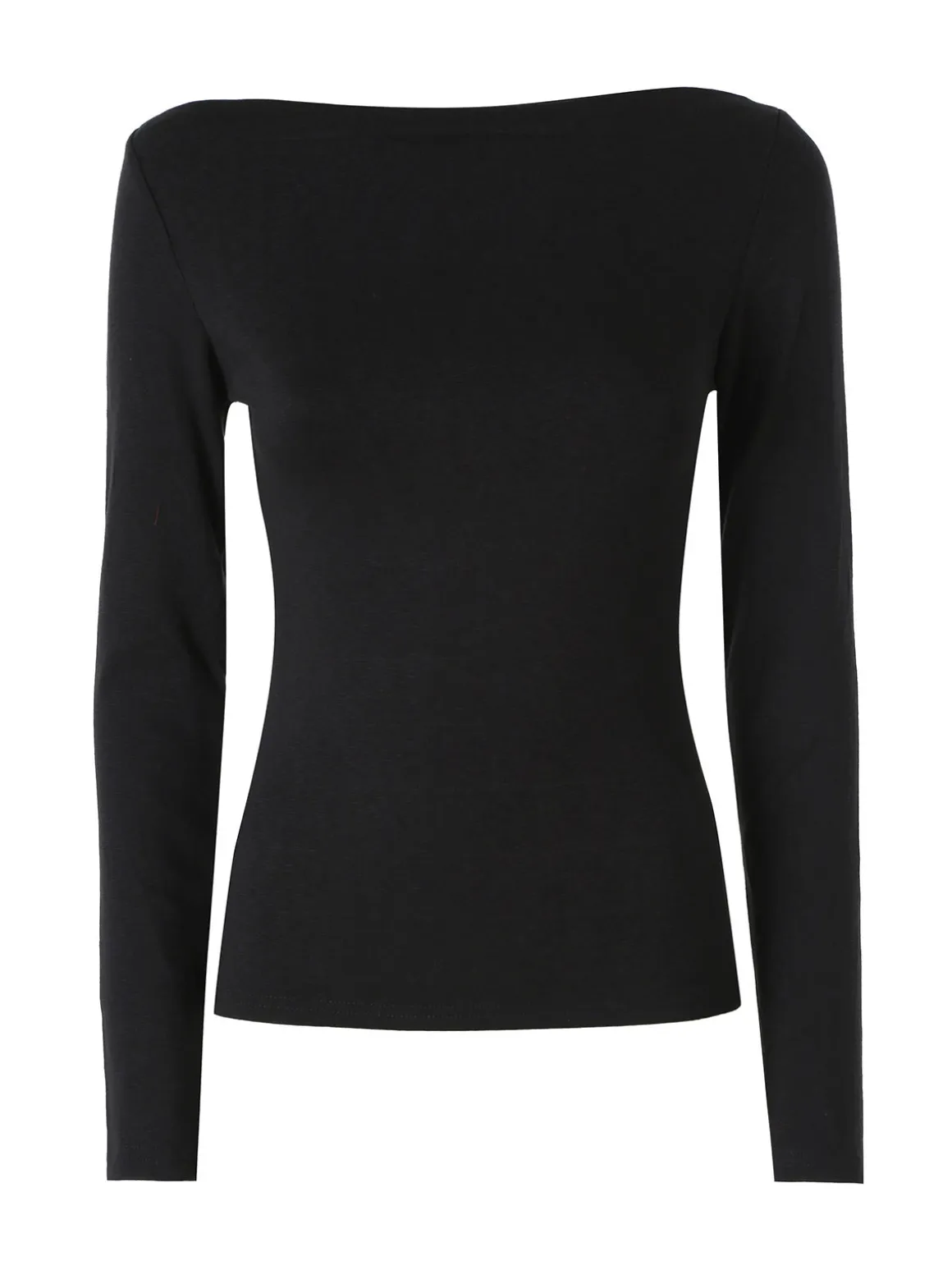 Solada Maglia donna a maniche lunghe con scollo a barchetta - nero