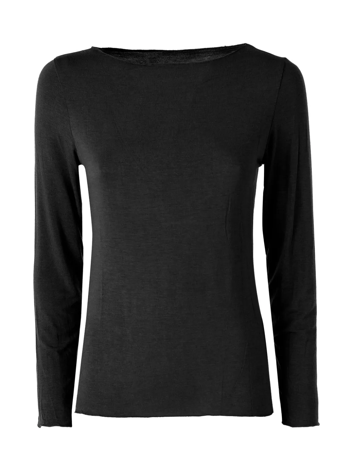 Solada Maglia donna a maniche lunghe con scollo a barchetta - nero