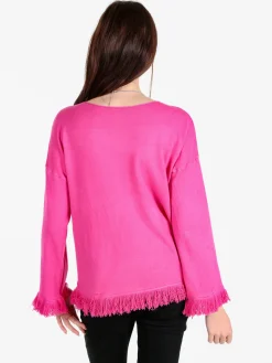 Solada Maglia donna con finale sfrangiato