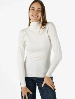 Solada Maglia donna dolcevita - bianco