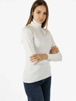 Solada Maglia donna dolcevita - bianco