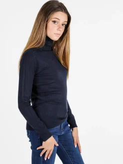 Solada Maglia donna dolcevita - blu scuro