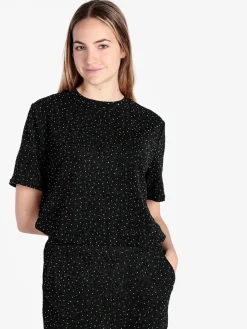 Solada Maglia donna in lurex con piccole borchie