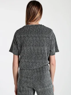 Solada Maglia donna in lurex con piccole borchie