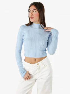 Solada Maglia donna lupetto - azzurro