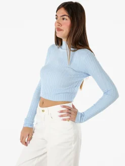 Solada Maglia donna lupetto - azzurro