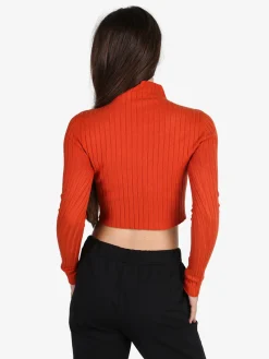 Solada Maglia donna lupetto - arancione