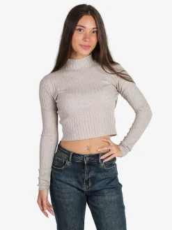 Solada Maglia donna lupetto - fango