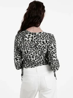 Solada Maglia donna maculata a maniche lunghe