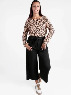 Solada Maglia donna maculata a maniche lunghe
