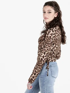 Solada Maglia donna maculata a maniche lunghe