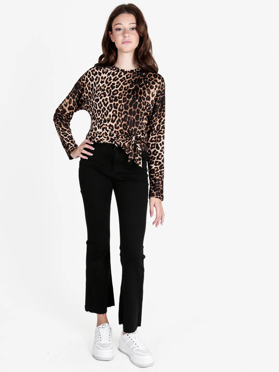 Solada Maglia donna maculata con nodo