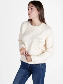 Solada Maglia donna oversize con taschino