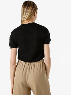 Solada Maglia girocollo da donna a maniche corte - nero