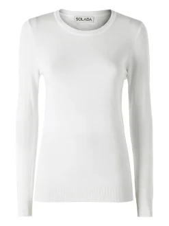Solada Maglia girocollo da donna - bianco