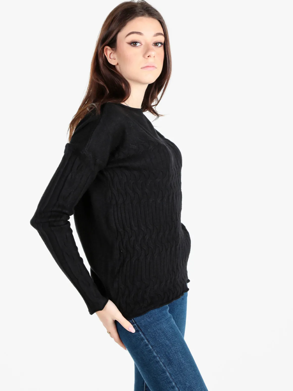 Solada Maglione donna a trecce