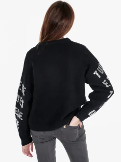 Solada Maglione donna oversize con paillettes