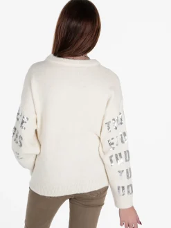 Solada Maglione donna oversize con paillettes