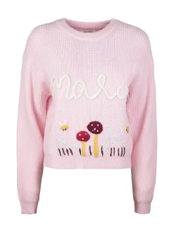 Solada Maglione donna oversize con ricami