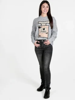 Solada Maglione donna oversize con spalle cadenti