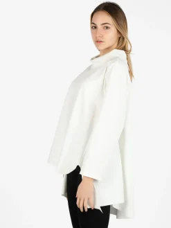 Solada Maxi blusa da donna in misto cotone