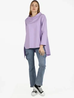 Solada Maxi blusa da donna in misto cotone
