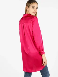 Solada Maxi camicia donna effetto raso