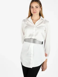 Solada Maxi camicia donna effetto raso