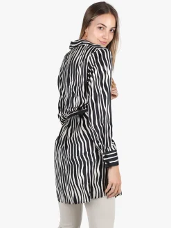 Solada Maxi camicia lunga da donna bicolore