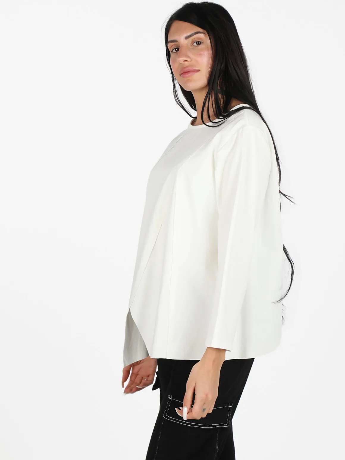 Solada Maxi t-shirt da donna oversize a maniche lunghe
