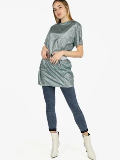 Solada Maxi t-shirt donna con glitter