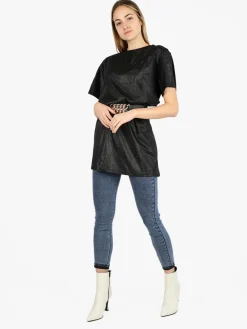 Solada Maxi t-shirt donna con glitter