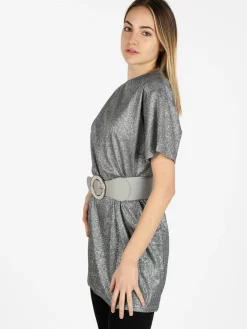 Solada Maxi t-shirt donna con glitter
