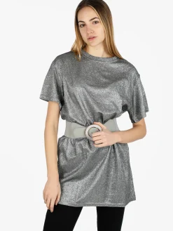 Solada Maxi t-shirt donna con glitter
