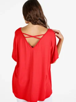 Solada Maxi t-shirt donna con strass
