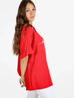 Solada Maxi t-shirt donna con strass