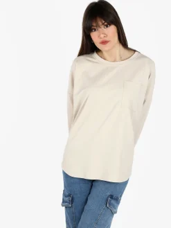 Solada Maxi t-shirt donna oversize con taschino