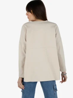 Solada Maxi t-shirt donna oversize con taschino