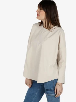 Solada Maxi t-shirt donna oversize con taschino