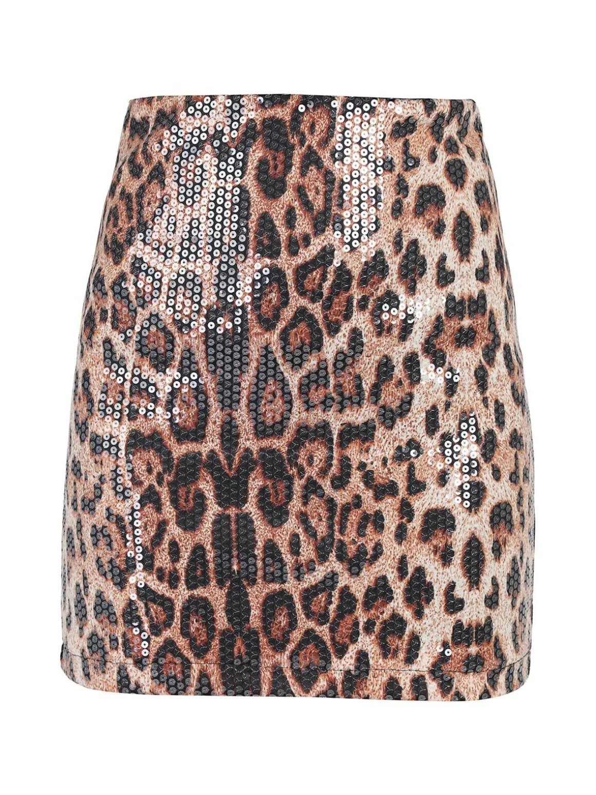 Solada Minigonna animalier con paillettes