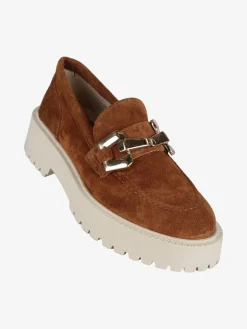 Solada Mocassini in pelle donna con platform