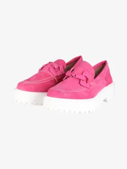 Solada Mocassini in pelle scamosciata con platform donna
